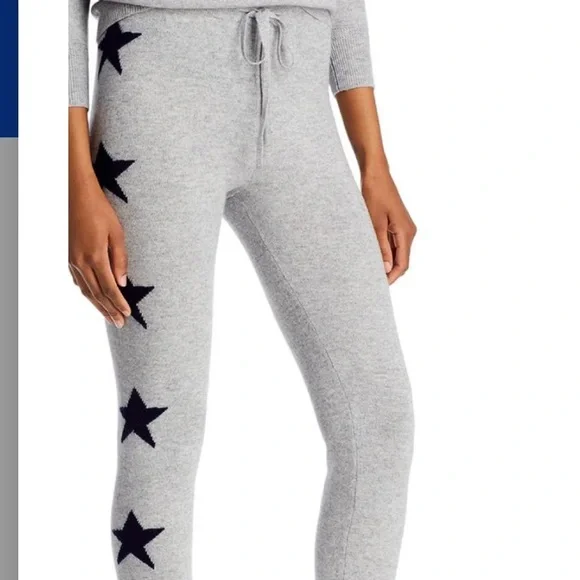 AQUA Cashmere
Cashmere Star Print Cashmere Jogger pants size M - Picture 6 of 8
